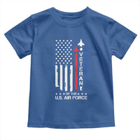 Air Force Veteran Toddler T Shirt Vintage US Flag - Wonder Print Shop