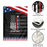 Air Force Veteran Garden Flag Vintage US Flag