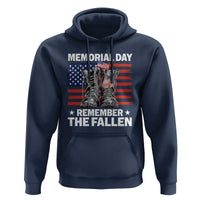 Memorial Day Remember The Fallen Hoodie Veteran Military Vintage USA Flag - Wonder Print Shop