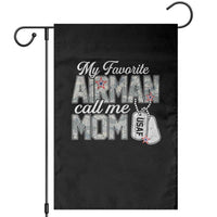 Proud Air Force Family Garden Flag My Favorite Airman Calls Me Mom - Wonder Print Shop