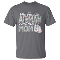 Proud Air Force Family T Shirt My Favorite Airman Calls Me Mom - Wonder Print Shop