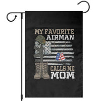 Proud Air Force Mom Garden Flag My Favorite Airman Military Family Camo US Flag - Wonder Print Shop