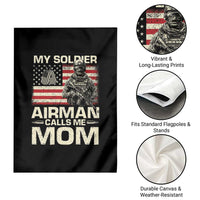 Proud Air Force Mom Garden Flag My Soldier Airman Calls Me Mom US Flag - Wonder Print Shop