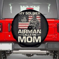 Proud Air Force Mom Spare Tire Cover My Soldier Airman Calls Me Mom US Flag - Wonder Print Shop