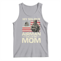 Proud Air Force Mom Tank Top My Soldier Airman Calls Me Mom US Flag - Wonder Print Shop