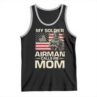 Proud Air Force Mom Tank Top My Soldier Airman Calls Me Mom US Flag - Wonder Print Shop