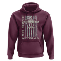 Air Force Veteran Hoodie Vintage Camo USA Flag Veterans - Wonder Print Shop