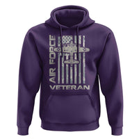 Air Force Veteran Hoodie Vintage Camo USA Flag Veterans - Wonder Print Shop