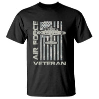 Air Force Veteran T Shirt Vintage Camo USA Flag Veterans - Wonder Print Shop