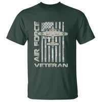 Air Force Veteran T Shirt Vintage Camo USA Flag Veterans - Wonder Print Shop