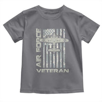 Air Force Veteran Toddler T Shirt Vintage Camo USA Flag Veterans - Wonder Print Shop