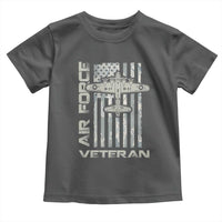Air Force Veteran Toddler T Shirt Vintage Camo USA Flag Veterans - Wonder Print Shop