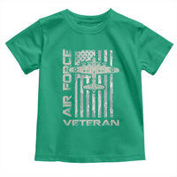 Air Force Veteran Toddler T Shirt Vintage Camo USA Flag Veterans - Wonder Print Shop