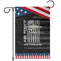 Air Force Veteran Garden Flag Vintage Camo USA Flag Veterans