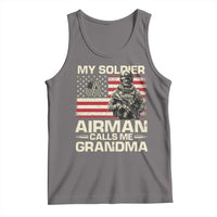 Proud Air Force Grandma Tank Top My Soldier Airman Calls Me Grandma US Flag - Wonder Print Shop