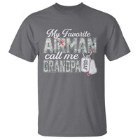Proud Air Force Family T Shirt My Favorite Airman Calls Me Grandpa - Wonder Print Shop