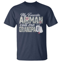 Proud Air Force Family T Shirt My Favorite Airman Calls Me Grandpa - Wonder Print Shop