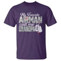 Proud Air Force Family T Shirt My Favorite Airman Calls Me Grandpa - Wonder Print Shop
