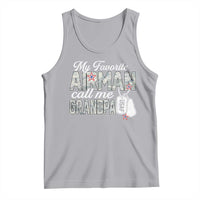 Proud Air Force Family Tank Top My Favorite Airman Calls Me Grandpa - Wonder Print Shop