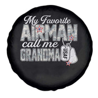 Proud Air Force Family Spare Tire Cover My Favorite Airman Calls Me Grandma - Wonder Print Shop