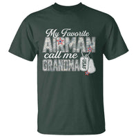 Proud Air Force Family T Shirt My Favorite Airman Calls Me Grandma - Wonder Print Shop