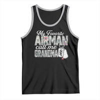 Proud Air Force Family Tank Top My Favorite Airman Calls Me Grandma - Wonder Print Shop