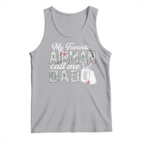 Proud Air Force Family Tank Top My Favorite Airman Calls Me Dad - Wonder Print Shop