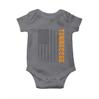 Vintage Tennessee Baby Onesie Retro Orange TN USA Flag Patriotic US State
