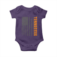 Vintage Tennessee Baby Onesie Retro Orange TN USA Flag Patriotic US State