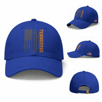 Vintage Tennessee Baseball Cap Retro Orange TN USA Flag Patriotic US State