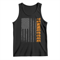 Vintage Tennessee Tank Top Retro Orange TN USA Flag Patriotic US State