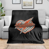Vintage Tennessee Throw Blanket Checkered Heart Love TN Orange US State