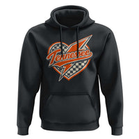 Vintage Tennessee Hoodie Checkered Heart Love TN Orange US State