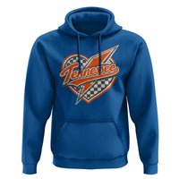 Vintage Tennessee Hoodie Checkered Heart Love TN Orange US State