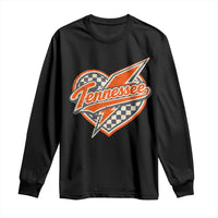 Vintage Tennessee Long Sleeve Shirt Checkered Heart Love TN Orange US State