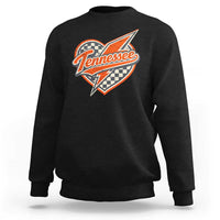 Vintage Tennessee Sweatshirt Checkered Heart Love TN Orange US State