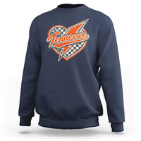 Vintage Tennessee Sweatshirt Checkered Heart Love TN Orange US State