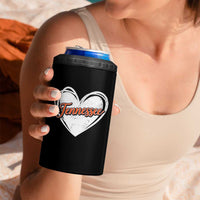 Vintage Tennessee 4 in 1 Can Cooler Tumbler Heart Graphic TN Orange US State