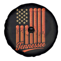 Vintage Tennessee Spare Tire Cover Orange Dripping Flag Vintage State Pride Sports Fan Patriotic