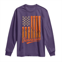 Vintage Tennessee Long Sleeve Shirt Orange Dripping Flag Vintage State Pride Sports Fan Patriotic