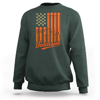 Vintage Tennessee Sweatshirt Orange Dripping Flag Vintage State Pride Sports Fan Patriotic