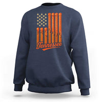 Vintage Tennessee Sweatshirt Orange Dripping Flag Vintage State Pride Sports Fan Patriotic
