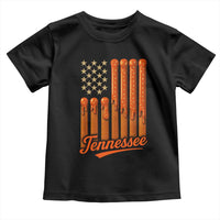 Vintage Tennessee Toddler T Shirt Orange Dripping Flag Vintage State Pride Sports Fan Patriotic