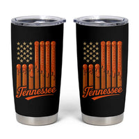 Vintage Tennessee Tumbler Cup Orange Dripping Flag Vintage State Pride Sports Fan Patriotic
