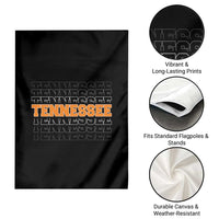 Vintage Tennessee Garden Flag Throwback Design Classic TN Orange US State