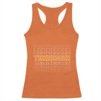 Vintage Tennessee Racerback Tank Top Throwback Design Classic TN Orange US State