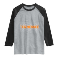 Vintage Tennessee Raglan Shirt Throwback Design Classic TN Orange US State