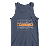 Vintage Tennessee Tank Top Throwback Design Classic TN Orange US State