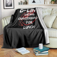 Football Linemen Throw Blanket D Line Eating Quarterbacks Defensive - Wonder Print Shop
