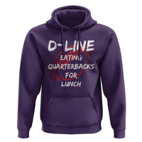 Football Linemen Hoodie D Line Eating Quarterbacks Defensive - Wonder Print Shop